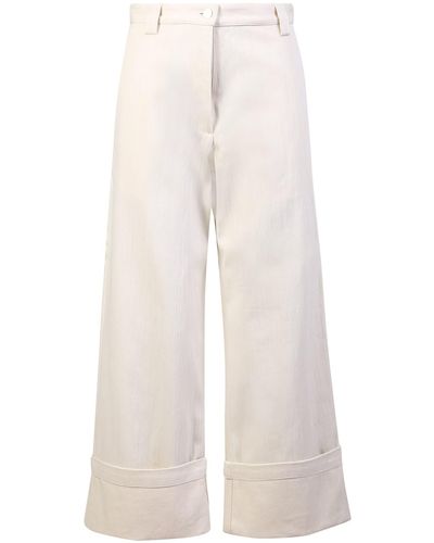 Moncler Genius Turn-Up Trousers - White