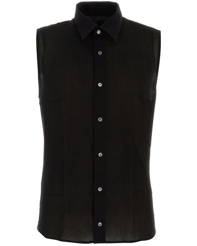 Ami Paris Viscose Shirt - Black