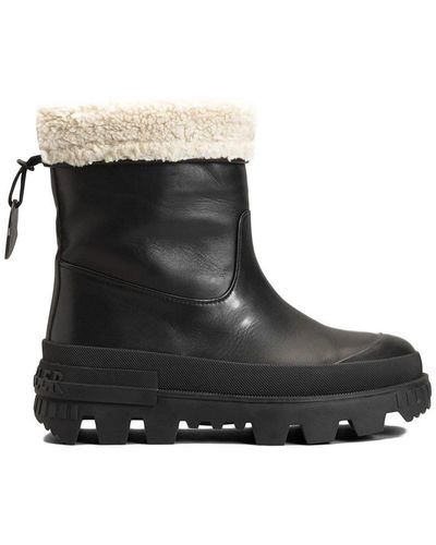 Moncler Moscova Zip-up High Ankle Boots - Black