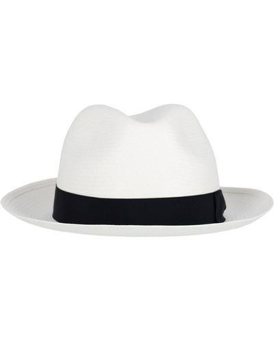 Borsalino Straw Hat Panama - White