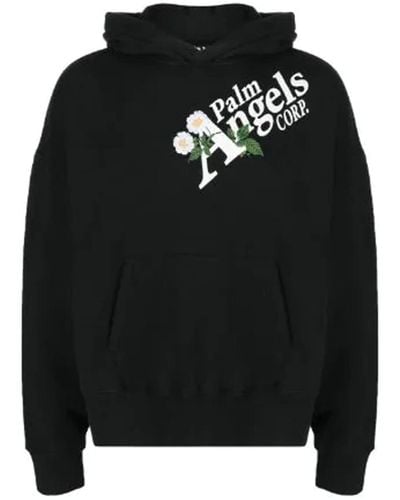Palm Angels Printed Logo Sweatshirt - Black