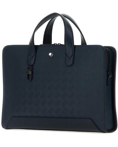 Montblanc Leather Extreme 3.0 Briefcase - Blue