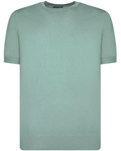 ZEGNA Sage Premium Cotton T-Shirt - Green