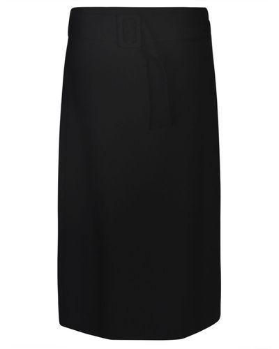 P.A.R.O.S.H. Belted Skirt - Black