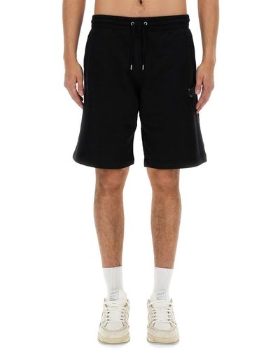 Maison Kitsuné "Fox Head" Bermuda Shorts - Black