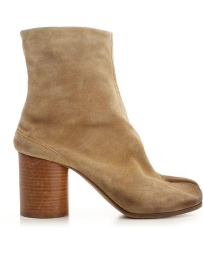 Maison Margiela Tabi Suede Ankle Boot - Brown