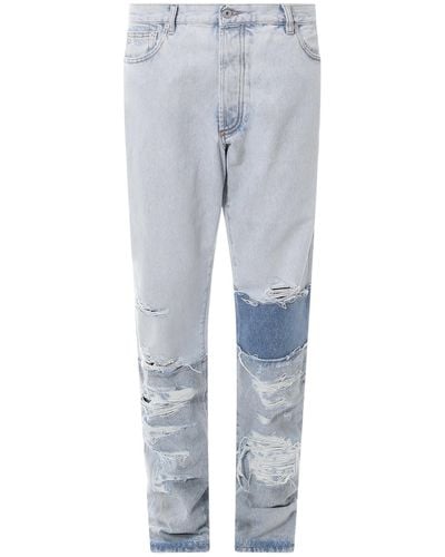Heron Preston Light Cotton Jeans - Gray