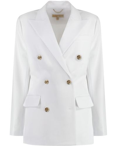 Michael Kors Double-Breasted Jacket - White
