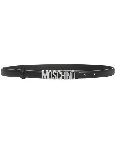 Moschino Mini Logo Belt - Black