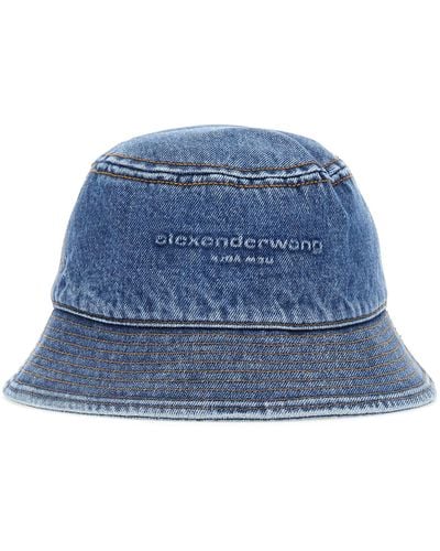 Alexander Wang Denim Bucket Hat - Blue