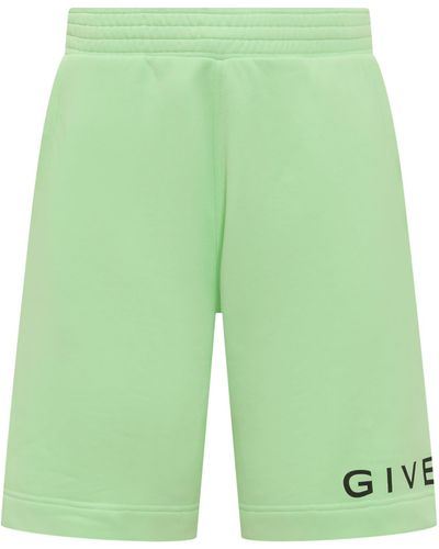 Givenchy Shorts With Logo - Green
