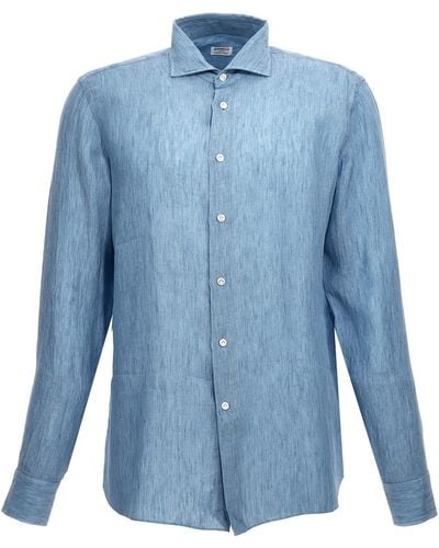 Borriello Linen Shirt - Blue