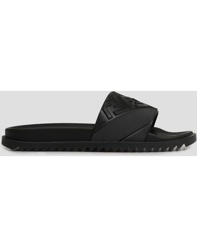 Fendi Rubber Slides Sandal - Black