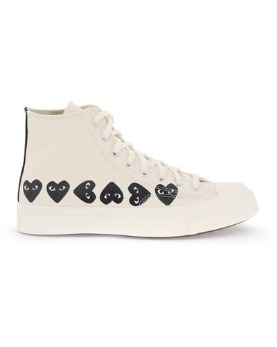 Comme des Garçons Multi Heart Converse X Comme Des Gar S Play Hi-Top Sneakers - White