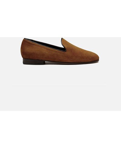 CB Made In Italy Suede Flats Positano - White