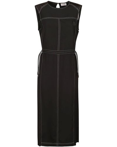 Moncler Sleeveless Long-Length Dress - Black
