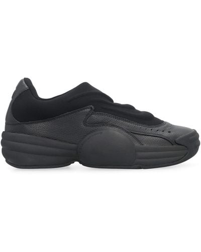 Alexander Wang Leather Slip-On Sneakers - Black