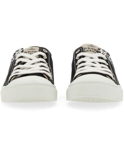 Vivienne Westwood Low Sneaker With Orb Logo - White