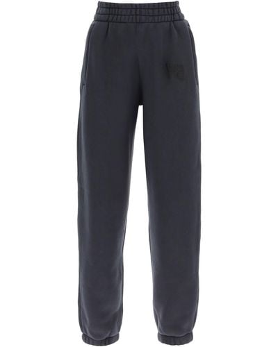 Alexander Wang Joggers With Puff Logo - Blue