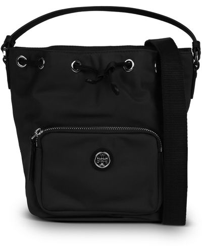 Tory Burch External Pocket Bucket Bag - Black
