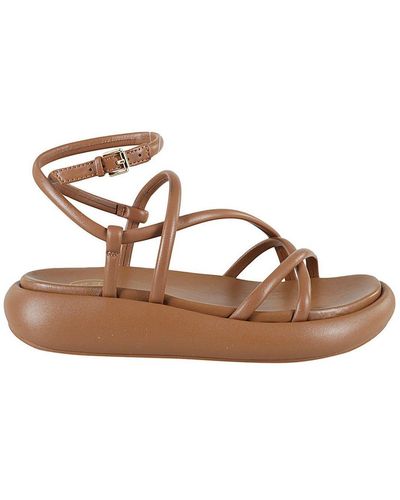 Ash Buckle Fastening Open-toe Sandals - Brown