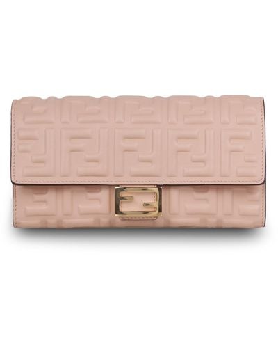 Fendi Wallet Continental Baguette - Pink