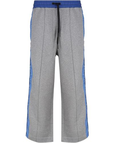 Moncler Jersey Sports Trousers - Blue