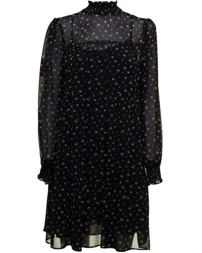 MICHAEL Michael Kors Recycled Fabric Floral Dress - Black