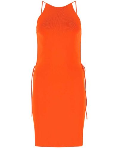 Bottega Veneta Stretch Viscose Blend Dress - Orange