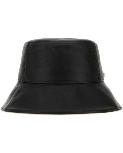 Helen Kaminski Nappa Leather Witney Bucket Hat - Black
