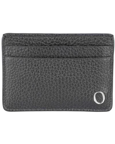 Orciani Leather Card Holder - Black
