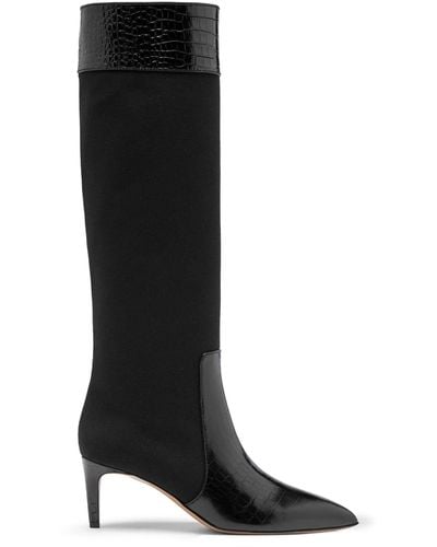 Paris Texas Stiletto Boot - Black