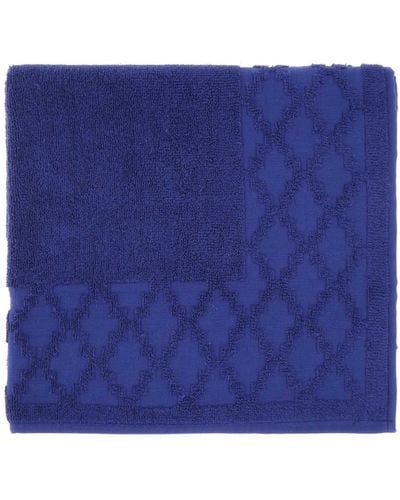 Marcelo Burlon Electric Blue Terry Fabric Towels Set