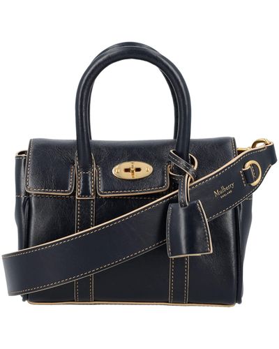Mulberry Mini Bayswater Contrast Edges - Black