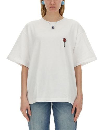 Fiorucci Lollipop Print T-Shirt - White