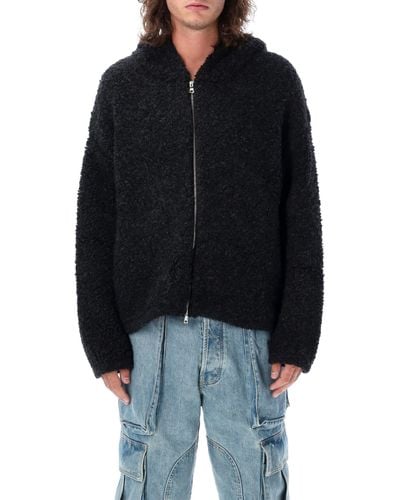 NAHMIAS Miracle Academy Fur Hooded Coat - Black