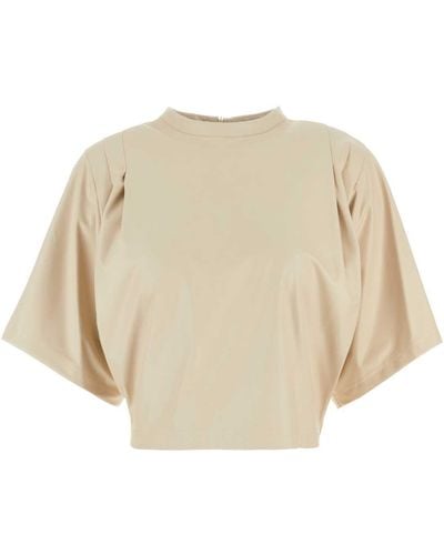 Isabel Marant Sand Synthetic Leather Top - White