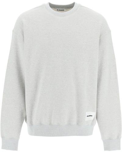 Jil Sander Oversized French Terry Sweatshirt - White