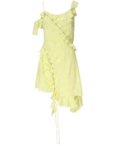 Acne Studios Asymmetrical Ruffle Dress - Yellow
