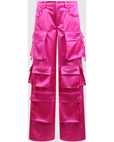 GIUSEPPE DI MORABITO Straight Low-Waisted Cargo - Pink
