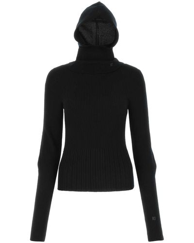 Low Classic Black Wool Sweater