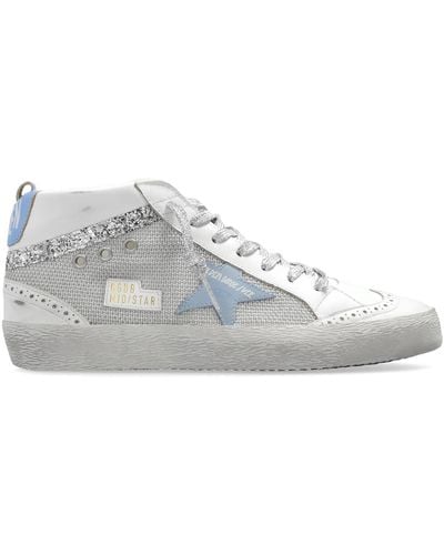 Golden Goose Mid Star Classic High-Top Sneakers - White