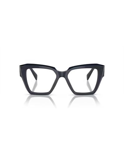 Prada Pr 09Zv Transparent Glasses - White