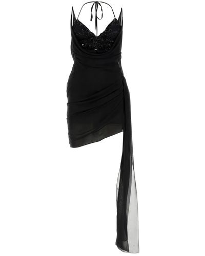 Blumarine Silk Mini Dress - Black