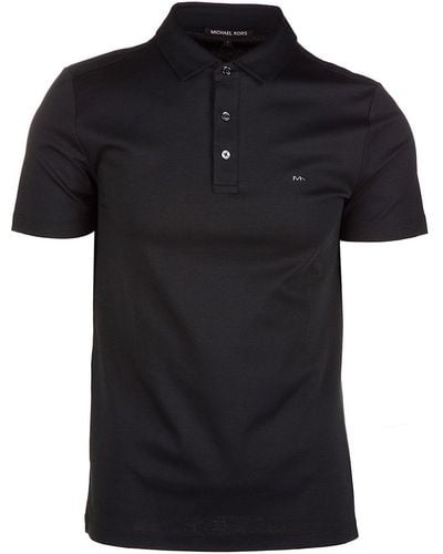 Michael Kors Logo Embroidered Polo Shirt - Black