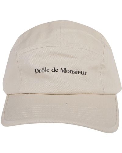 Drole de Monsieur 5-Panel Twill Baseball Cap - Natural