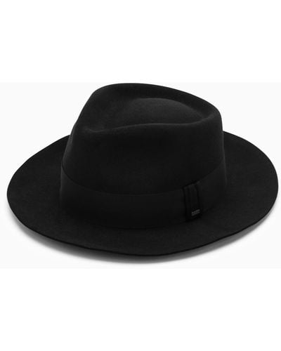 Saint Laurent Black Felt Hat