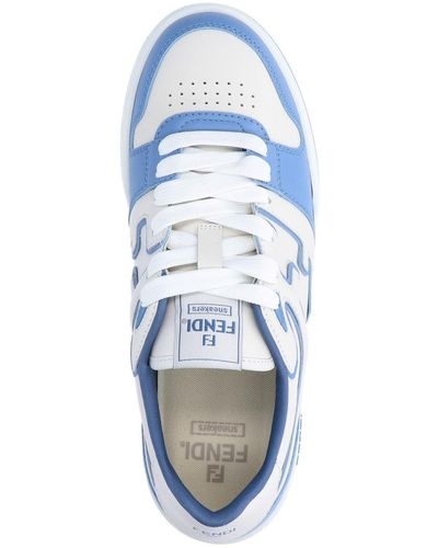 Fendi Low Top Match Sneakers - Blue