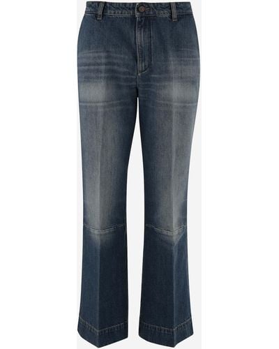 Victoria Beckham Cotton Jeans - Blue