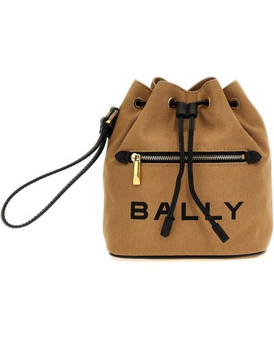 Bally Bar Mini Bucket Bag - Brown